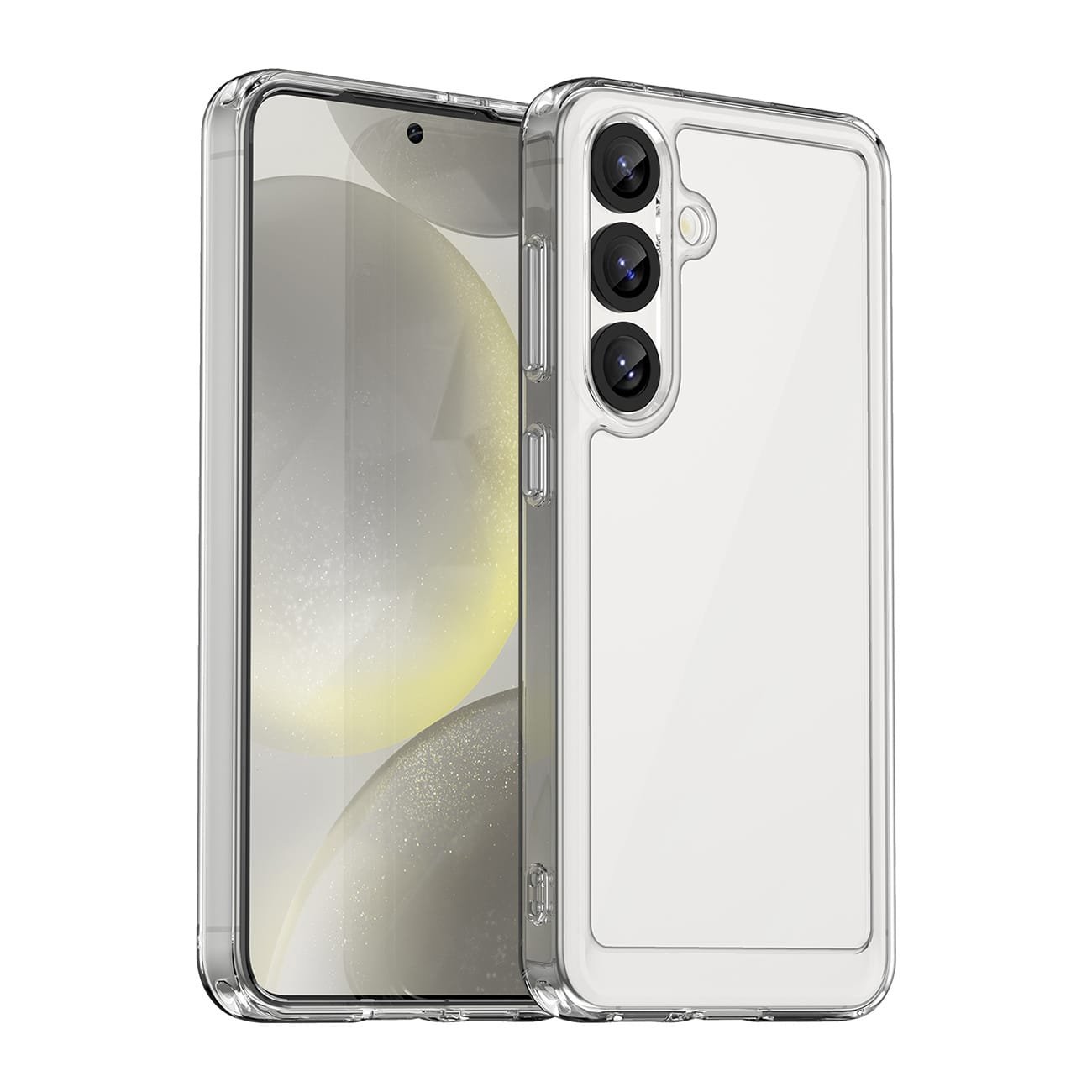 Etui pokrowiec na Samsung Galaxy S25 Edge z elastyczną ramką Outer Space Case - przezroczyste
