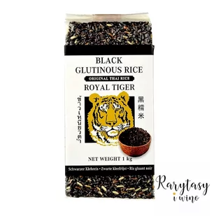 Tajski Ryż Czarny Kleisty Premium "Black Glutinous Rice | Original Thai Rice" 1kg Royal Tiger - Ryż - miniaturka - grafika 1