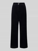 Spodnie damskie - Spodnie sztruksowe o kroju regular fit z czystej bawełny - miniaturka - grafika 1