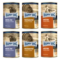 Mokra karma dla psów - Happy Dog Sensible Pure, 6 x 400 g - Pakiet mieszany (indyk, bawół, kaczka) - miniaturka - grafika 1
