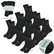Skarpetki męskie - HUMMEL Skarpety Męskie 9 par Długie Czarne Bawełna Rozmiar 36-40 - miniaturka - grafika 1