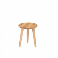 Taborety i hokery - Taboret lub hocker okrągły z litego dębu Modern Oak, Wykończenie nogi - Buk olejowany, Wysokość [cm] - 34, Średnica siedziska [cm] - 30 - miniaturka - grafika 1