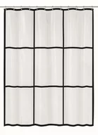 Zasłony prysznicowe - Kleine Wolke Brooklyn Ekologiczna Zasłona prysznicowa przezroczysta 180x200 cm PEVA bezzapachowa - miniaturka - grafika 1