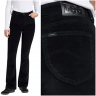 Spodnie damskie - Lee BREESE BOOT bootcut Black rozszerzane damskie spodnie sztruksy W28 L31 - miniaturka - grafika 1