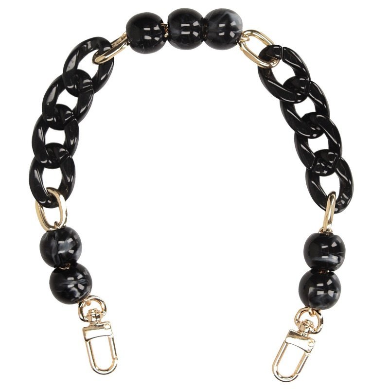 Toscanio K1 pasek/koralik do torebki czarny