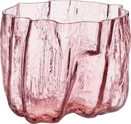 Wazony i flakony - Wazon Crackle 17,5 cm różowy kryształowy - miniaturka - grafika 1