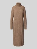 Sukienki - Sukienka z dzianiny o kroju relaxed fit z golfem i rozcięciami model ‘JULIANA’ - miniaturka - grafika 1