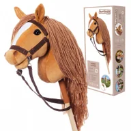 Maskotki i pluszaki - Koń na kiju Hobby Horse HOPPIHORSE A3 Chestnut - brąz, maść kasztanowata Tootiny - miniaturka - grafika 1