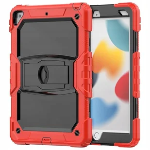 Etui Case na Tablet iPad Air 2/Pro 9.7 2018/2017 z Paskiem Czarny Czerwony - Etui do tabletów - miniaturka - grafika 1