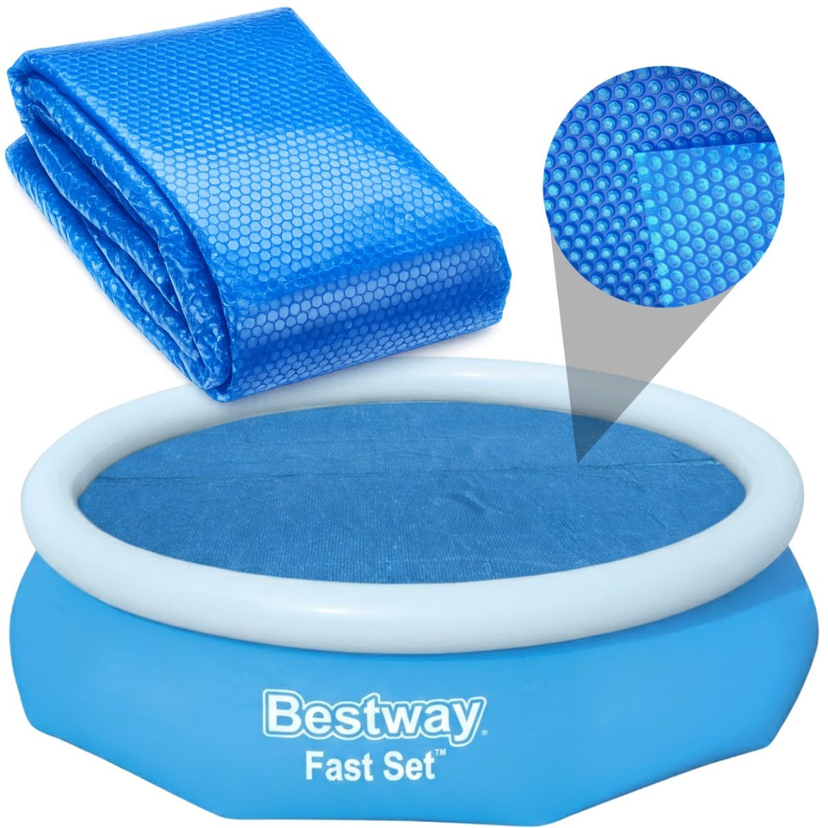 Bestway nakrycie termiczne pokrywa solarna  fast set pool 305cm