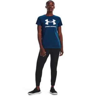 Koszulka damska Under Armour SPORTSTYLE LOGO SS - Koszulki sportowe damskie - miniaturka - grafika 3