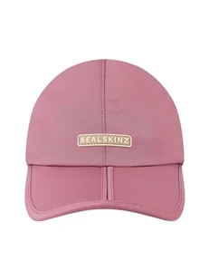 SEALSKINZ Salle Logo wodoodporna czapka składana na każdą pogodę, Ciemny róż, rozmiar uniwersalny - Czapki damskie - miniaturka - grafika 1