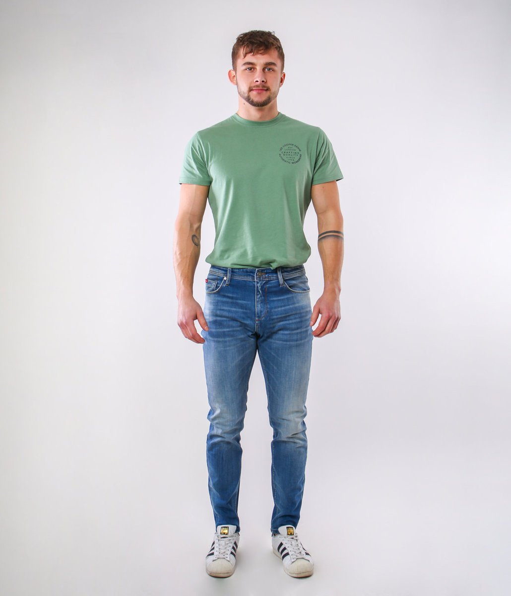 Jeansy męskie slim HUNTER 2612 BRUSHED USED-32\34