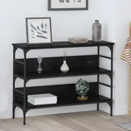 Konsole i sekretarzyki - vidaXL Konsola Czarny dąb 100 x 32 x 75 cm Materiał drewnopochodny - miniaturka - grafika 1
