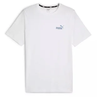 Koszulka męska Puma 58666935 ESS SMALL LOGO Biała - Koszulki męskie - miniaturka - grafika 1