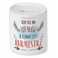 Skarbonki - Skarbonka Dla Burmistrza na Urodziny na Prezent z Nadrukiem ze Zdjęciem - miniaturka - grafika 1