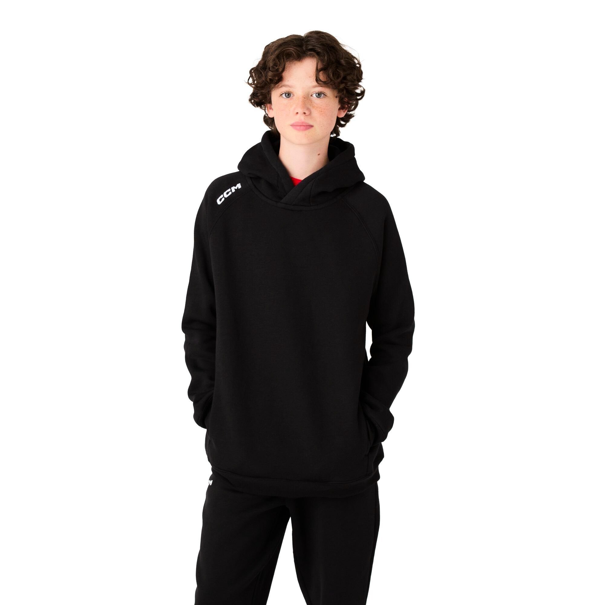 Bluza dziecięca CCM Team Pullover Hoodie Black S