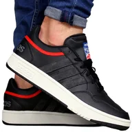 Sneakersy męskie - buty męskie Adidas sportowe sneakersy czarne - miniaturka - grafika 1