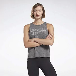 Koszulki i topy damskie - Reebok Damski top Lm Ac Graphic Cotton Tank Top czarny czarny XS FM7133 - grafika 1