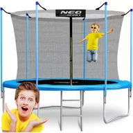 Trampoliny - Neo-sport Trampolina ogrodowa 10ft/312cm z siatką wewnętrzną i drabinką NS-10W161 - miniaturka - grafika 1