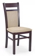Krzesła - Krzesło skandynawskie ELIOR Lettar, brązowo-beżowe, 46x55x97 cm - miniaturka - grafika 1