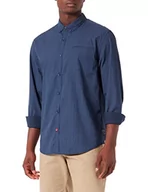 Koszule męskie - Timezone Męska koszula z krótkim nadrukiem, Blue Letters, XL - miniaturka - grafika 1