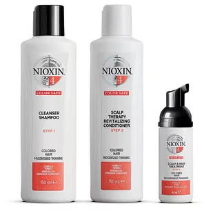 NIOXIN System 4 zestaw szampon do włosów 150ml + odżywka do włosów 150ml + kuracja zagęszczająca do włosów 40ml - Odżywki do włosów - miniaturka - grafika 1