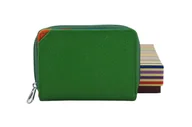 Portfele - Portfele skórzane kolorowe - Zielone - miniaturka - grafika 1