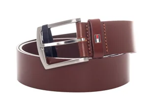 TOMMY HILFIGER PASEK DO SPODNI 4 CM NEW DENTON BELT 4.0 JEANS BROWN E367863162 257 115 - Paski - miniaturka - grafika 1
