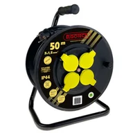 Przedłużacze i rozgałęźniki - Przedłużacz bębnowy 50 m 4 gniazda Elgotech - miniaturka - grafika 1