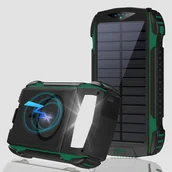 Powerbanki - Powerbank 4smarts POWERBANK SOLAR 20000MAH GREEN - miniaturka - grafika 1