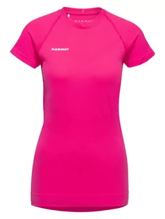Koszulki sportowe damskie - Mammut Koszulka sportowa "Trift" w kolorze różowym - grafika 1