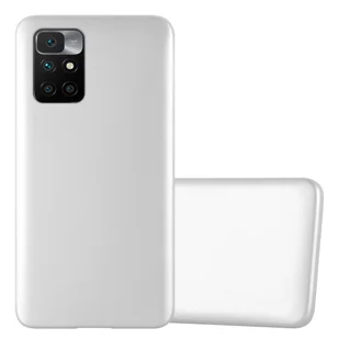 Pokrowiec Do Xiaomi RedMi 10 4G w METALLIC SREBRNY Etui TPU Silikon Obudowa Ochronny Case Cover Cadorabo - Etui i futerały do telefonów - miniaturka - grafika 1