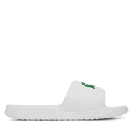 Klapki i japonki męskie - Klapki Lacoste 7-49CMA0021 Biały - miniaturka - grafika 1