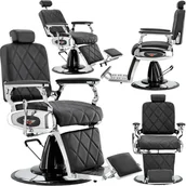Fotele fryzjerskie - Fotel fryzjerski barberski hydrauliczny do salonu fryzjerskiego barber shop Merces Barberking w 24H - miniaturka - grafika 1