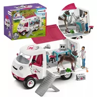 Figurki dla dzieci - Schleich Horse Club - Mobilna lecznica dla zwierząt ze źrebakiem, figurki dla dzieci 5+ - miniaturka - grafika 1