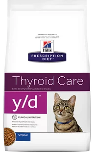 Hills Prescription Diet Y/D Feline Thyroid Care 1,5 kg - Sucha karma dla kotów - miniaturka - grafika 1