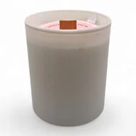 Świece - Świeca Sojowa naturalna ręcznie robiona biały matt 230 ml zapach Bursztyn - miniaturka - grafika 1