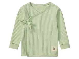 lupilu® Bluza zawijana niemowlęca z biobawełny (Miętowy, 86/92) - Bluzki dla niemowląt - miniaturka - grafika 1