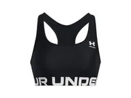 Biustonosze - Under Armour HeatGear Authentics Mid Impact markowy biustonosz sportowy - miniaturka - grafika 1