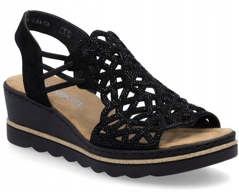 Rieker Sandals 67465-00 Czarny 36