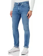 Spodenki męskie - Tommy Hilfiger Męskie spodnie jeansowe Slim Bleecker Pstr Larkin Blue Denim, Larkin Blue, 30W / 36L - miniaturka - grafika 1