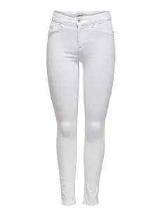 ONLY NOS Jeansy damskie skinny, Biały (biały biały), S - Spodnie damskie - miniaturka - grafika 1