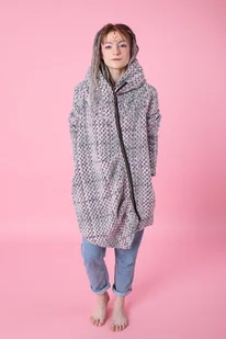 Płaszcz damski długi wełniany, długa bluza wełniana - Bluzy damskie - miniaturka - grafika 1