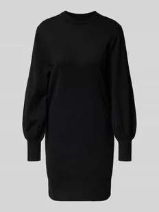 Sukienka o kroju podkreślającym figurę z dzianiny z mieszanki wiskozy model ‘LABELLE’ - Sukienki - miniaturka - grafika 1