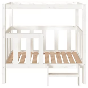 Lumarko Legowisko dla psa, białe, 105,5x83,5x100cm, lite drewno sosnowe! - Legowiska dla psów - miniaturka - grafika 6