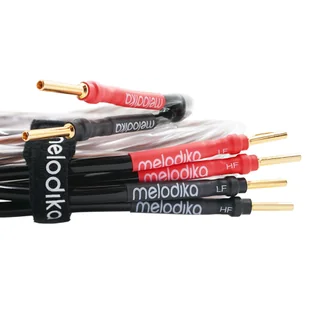 Melodika BSBW22540 Brown Sugar - Komplet konfekcjonowanych kabli głośnikowych z Solid Grip bi-wire OFC 6N 2x 4m 4m ✦ SALON ✦ ZAPYTAJ O RABAT ✦ RATY 30x0% - Kable - miniaturka - grafika 1