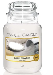 Yankee Candle Świeca zapachowa duży słój Baby Powder 623g (52419-uniw) - Świece - miniaturka - grafika 2