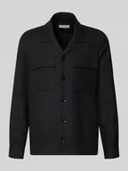 Kurtki męskie - Krój regular fit koszulokurtka z mieszanki lnu i wiskozy model 'ANTIGUA' - miniaturka - grafika 1