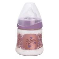 Butelki dla niemowląt - Butelka do karmienia Suavinex Wide Nech Bottle 3p Silicone Teat +0 m 150 ml - miniaturka - grafika 1